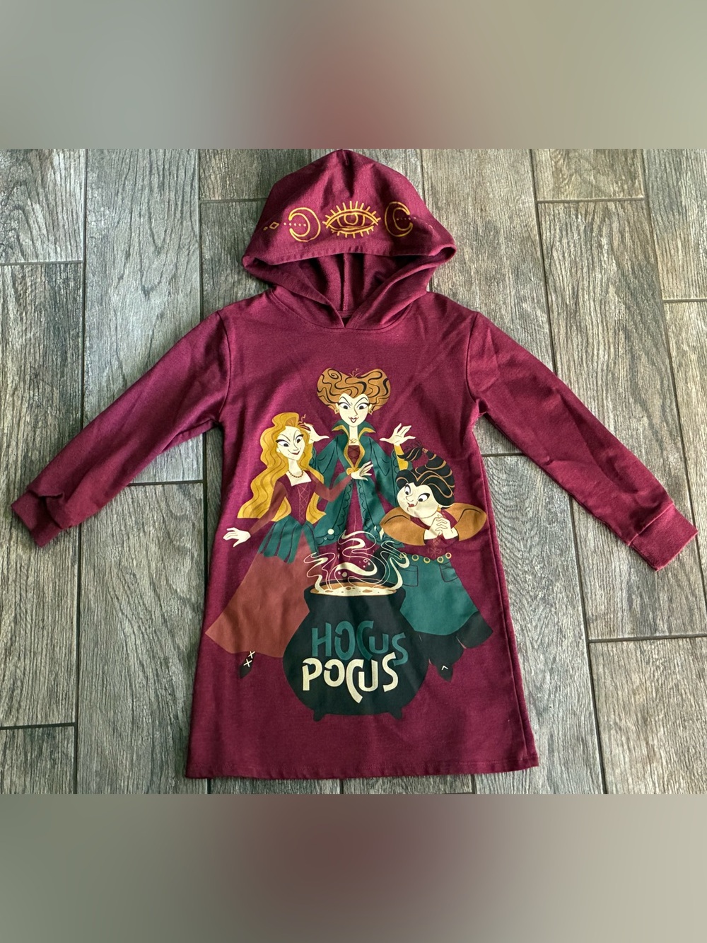 Disney Hocus Pocus Cosplay Hoodie Dress Girls Size Small (6/6X)